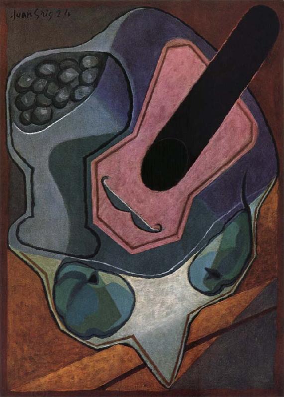 Juan Gris Fiddle and fruit dish China oil painting art